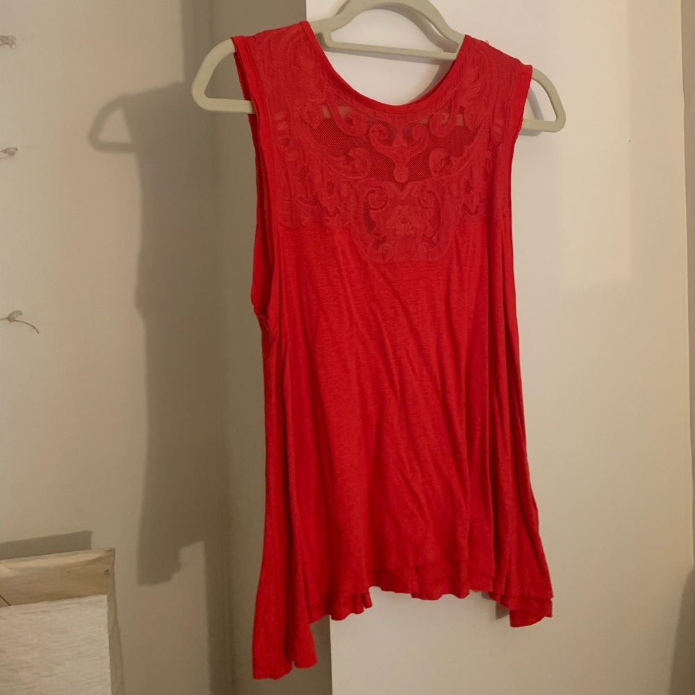 Free People red blouse tank top